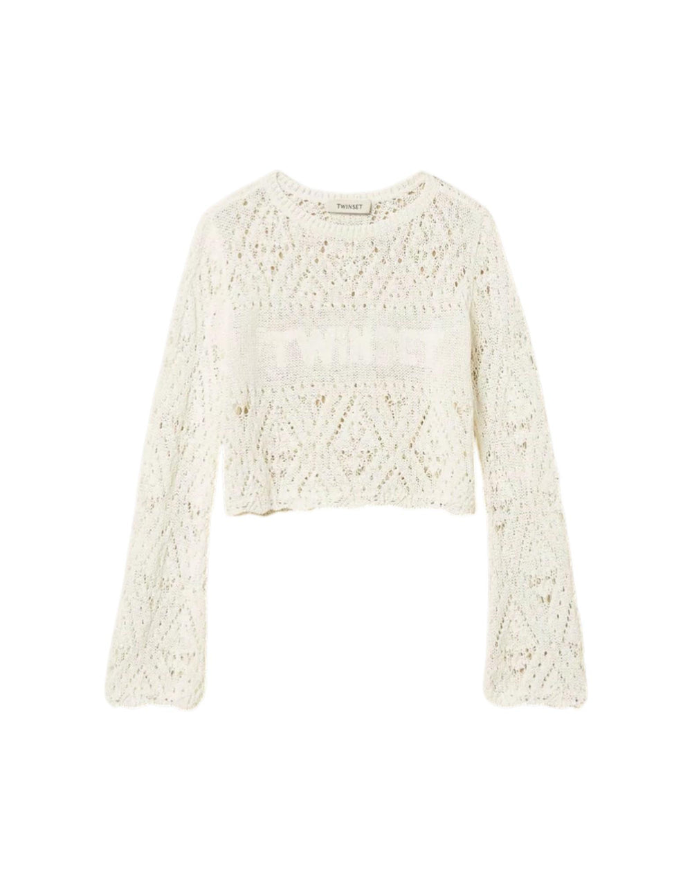 261GJ3030 12577 Maglia con motivo a rombi 261GJ3030 12577 Twinset 