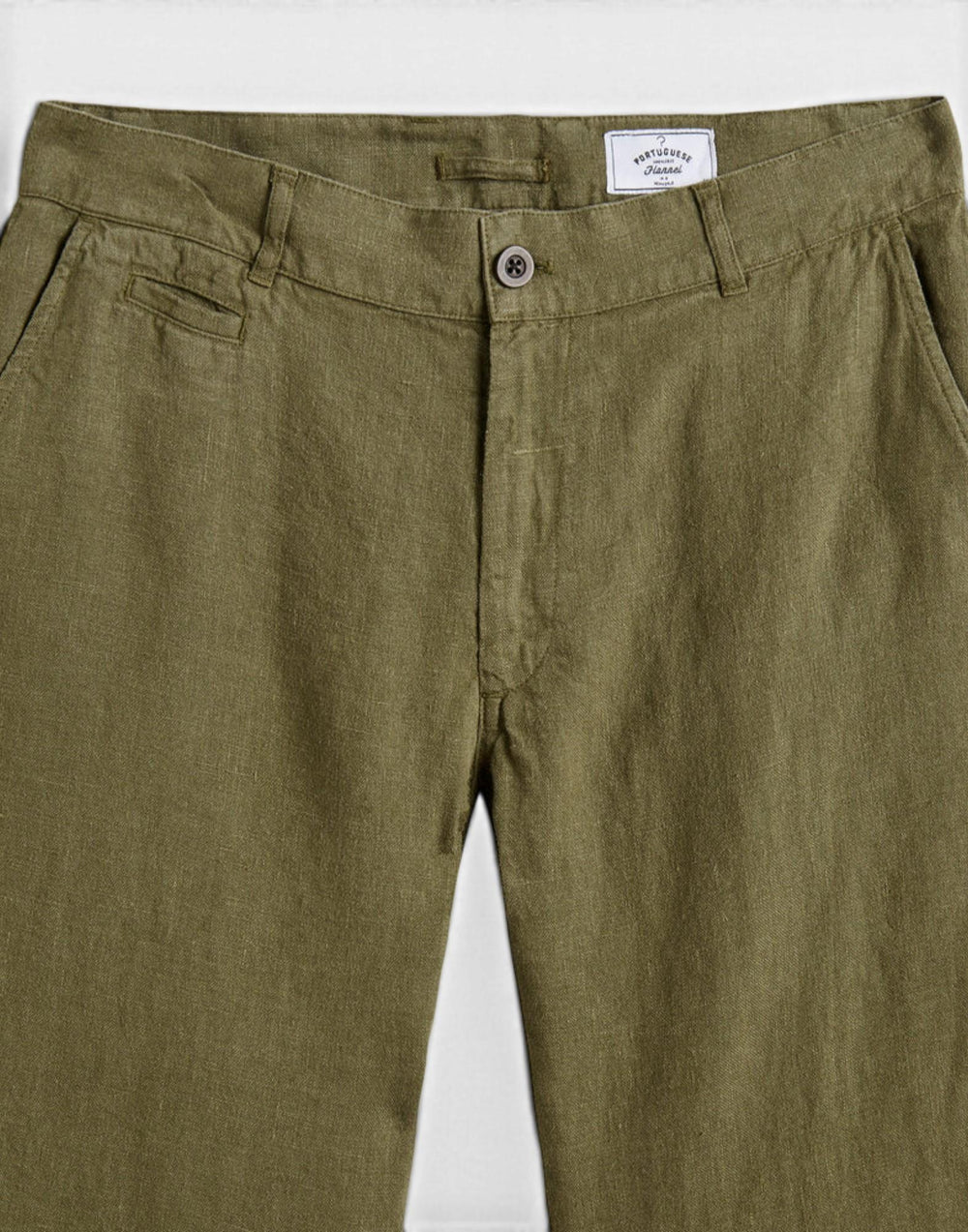 SS26.069 OLIVE linen trousers SS26.069 OLIVE Portuguese Flannel 
