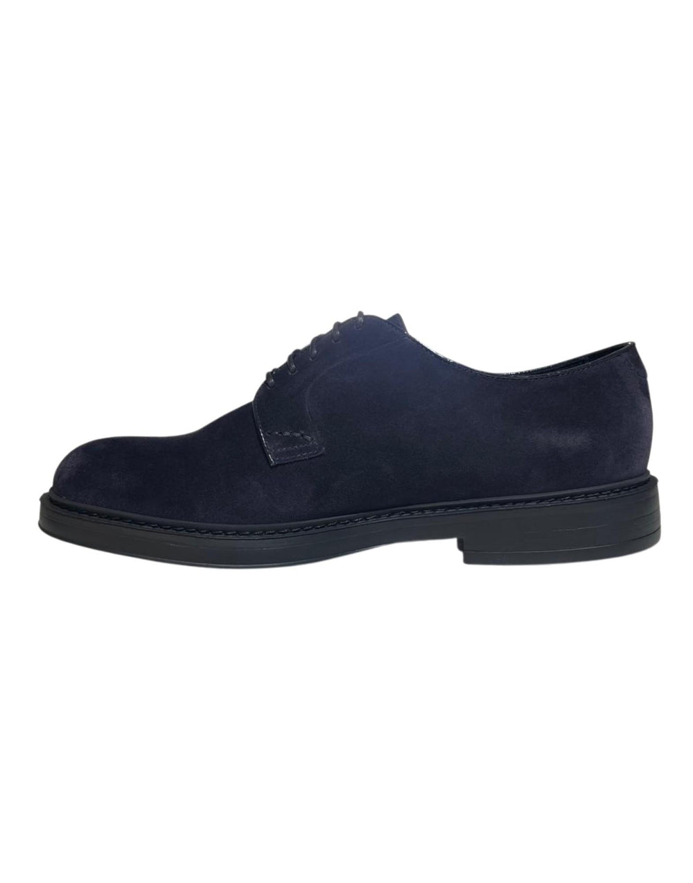 Doucal's Derby in pelle di vitello scamosciata Scarpe Stringate uomo blu