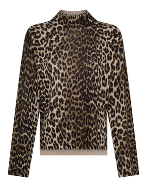 MT3947_900360 54 Lupetto in Animalier 100% Lana MT3947_900360 54 Seventy 