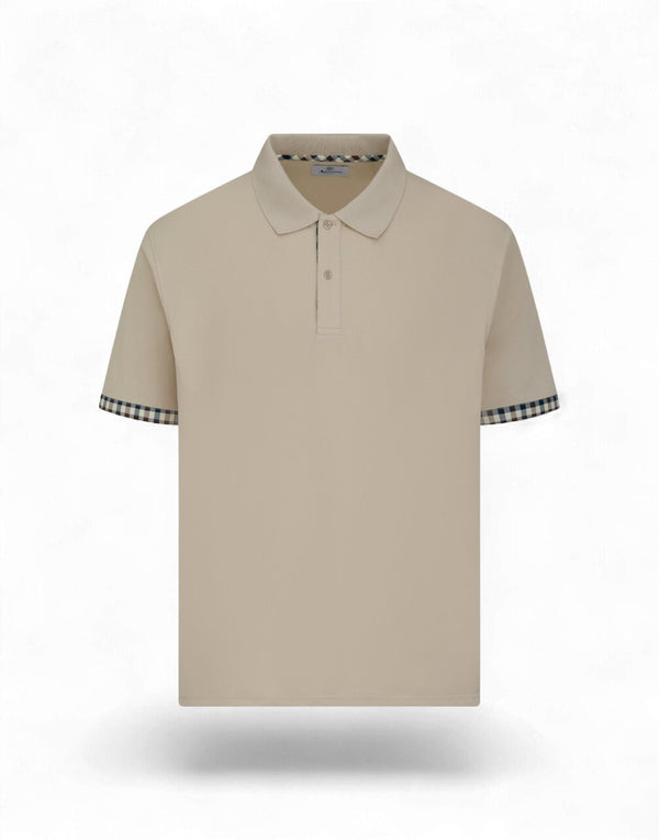 AA_B006_PO001 3 CC Stretch Piquet Sleeves Polo AA_B006_PO001 3 AQUASCUTUM 