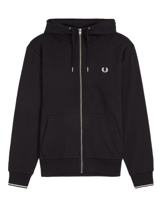 Fred Perry Fp Hooded Zip Through Sweatshirt