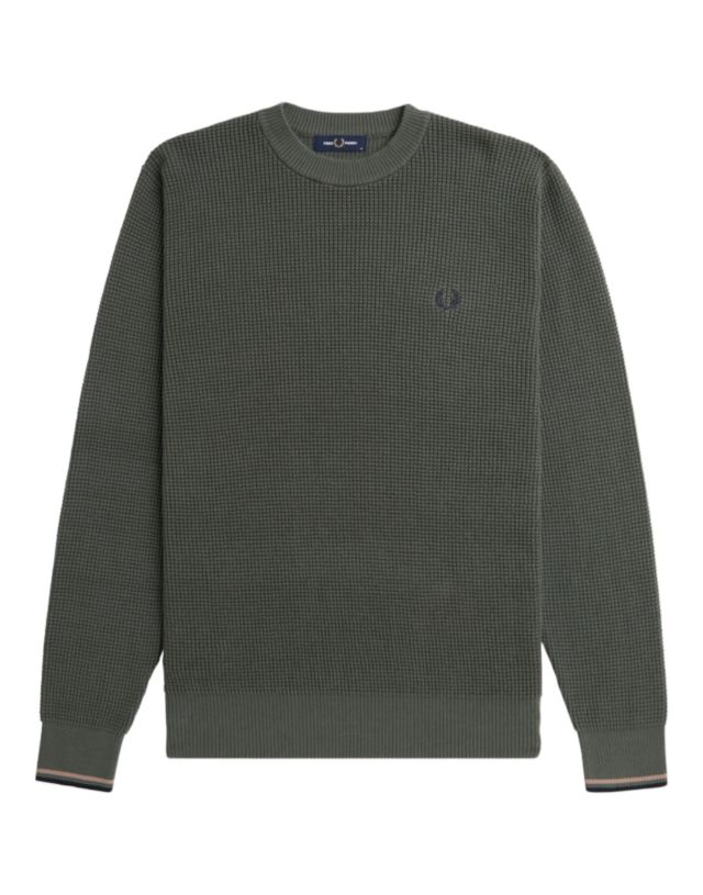 Fred Perry Fp Waffle Stitch Jumper