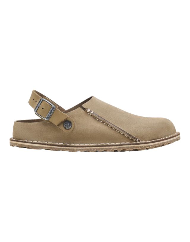 Birkenstock Lutry Premium gray taupe, Suede Leather