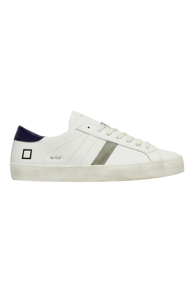 D.A.T.E. Hill Low Calf White-Blue M12A