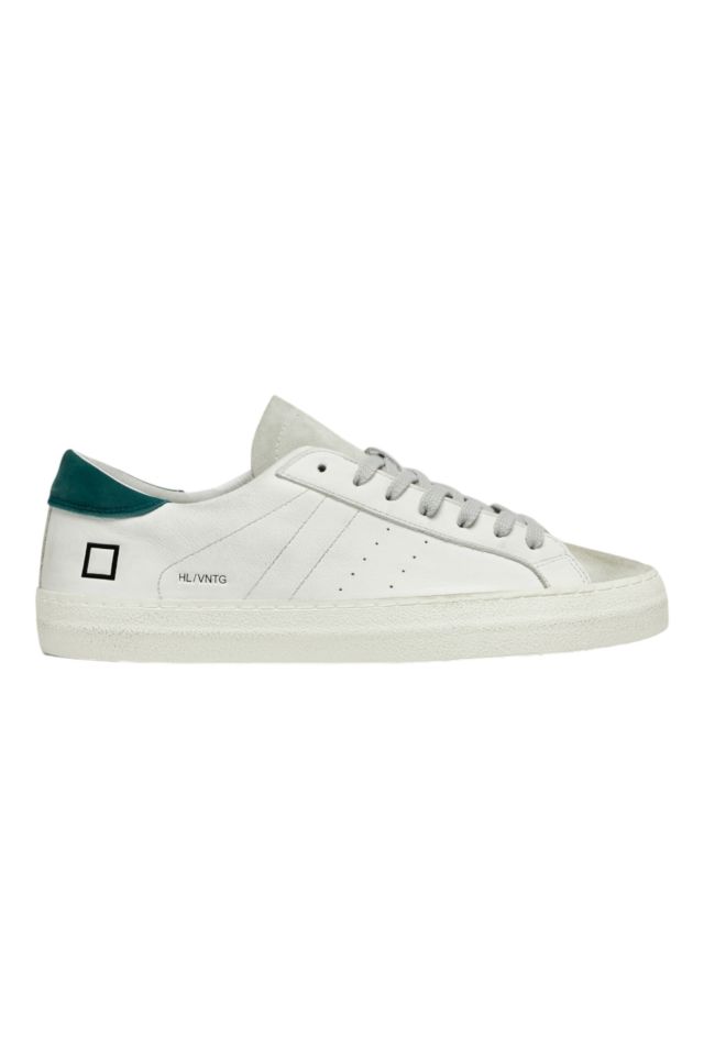 D.A.T.E. Hill Low Vintage Calf White-Green M12A