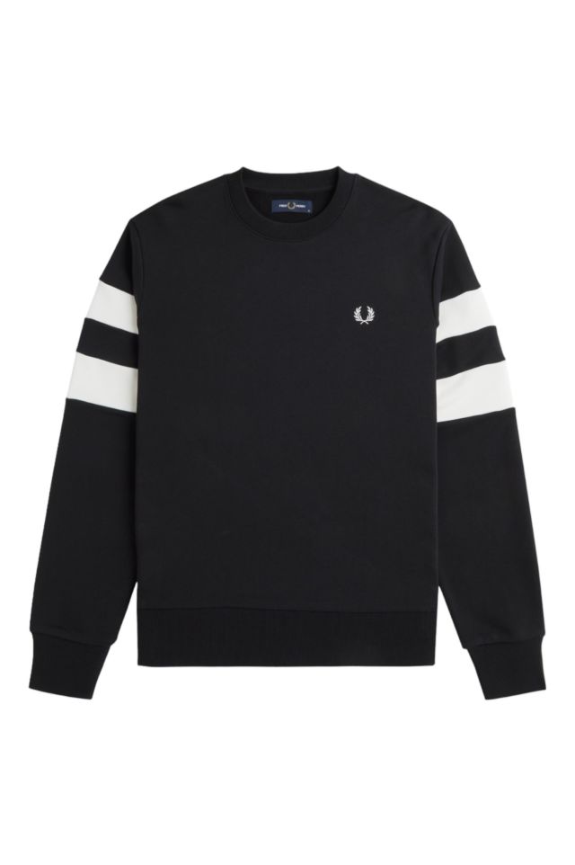 Fred Perry Fp Tipped Sleeve Sweatshirt