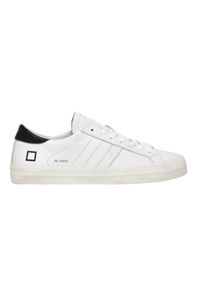 D.A.T.E. Hill Low Vintage Calf White-Black M12A