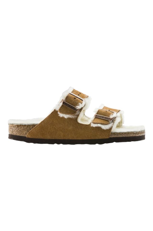 Birkenstock Arizona Shearling mink, Suede Leather