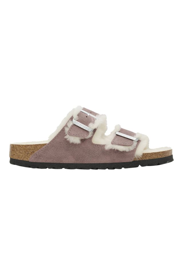 Birkenstock Arizona Shearling faded purple, Suede Leather