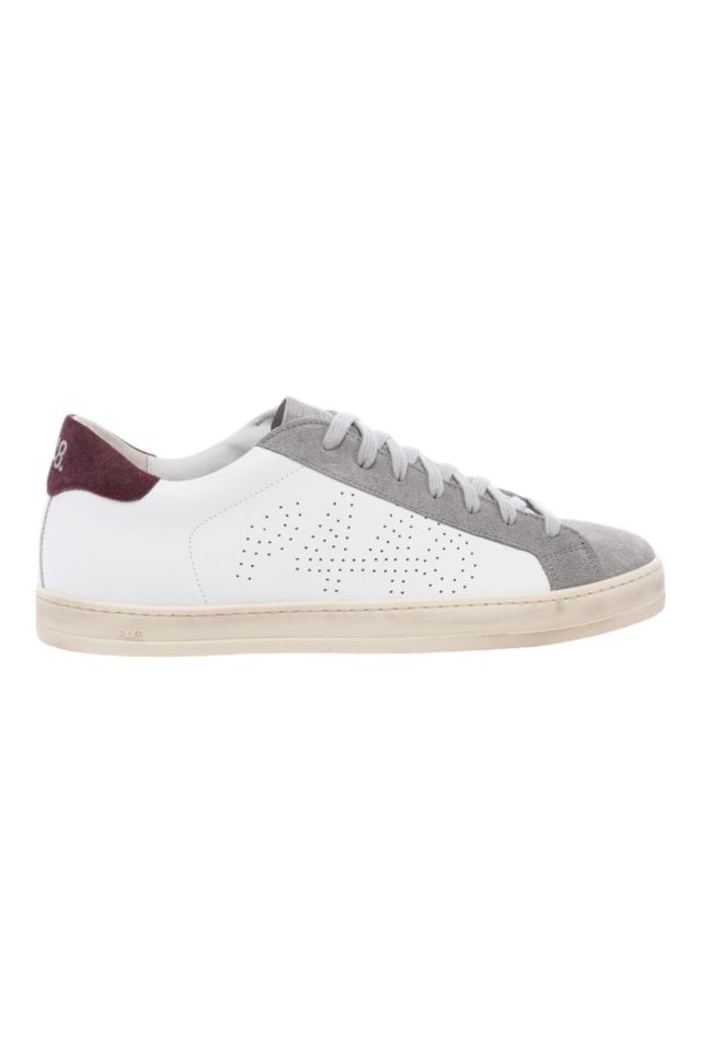 P448 Sneaker in pelle bianca mod. John