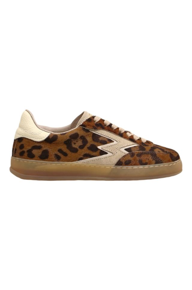 MoaConcept Sneakers leopard print pony hair off white logo club deluxe