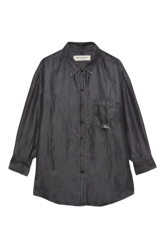 Roy Roger's Shirt Danielle WOMAN   Denim Lyocell Black SW