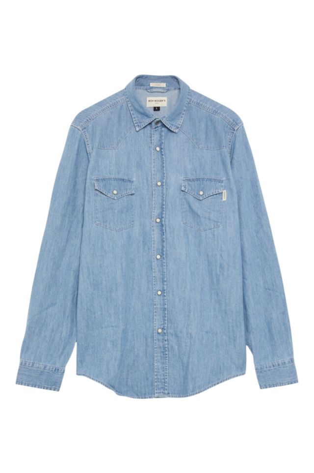 Roy Roger's Shirt Martin MAN  Denim Bleach