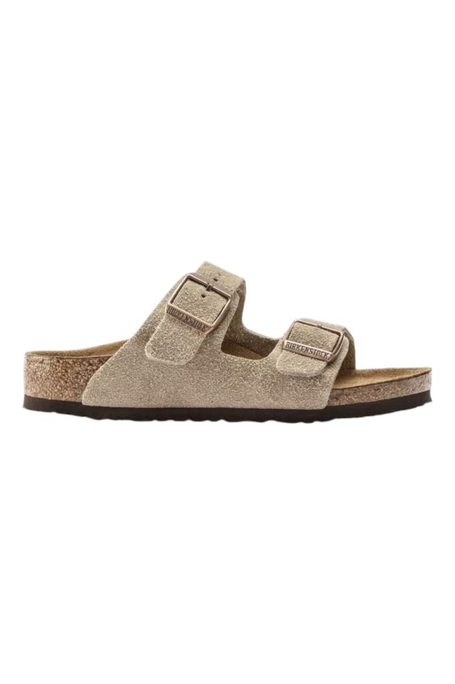 Birkenstock Arizona Kids taupe, Suede Leather