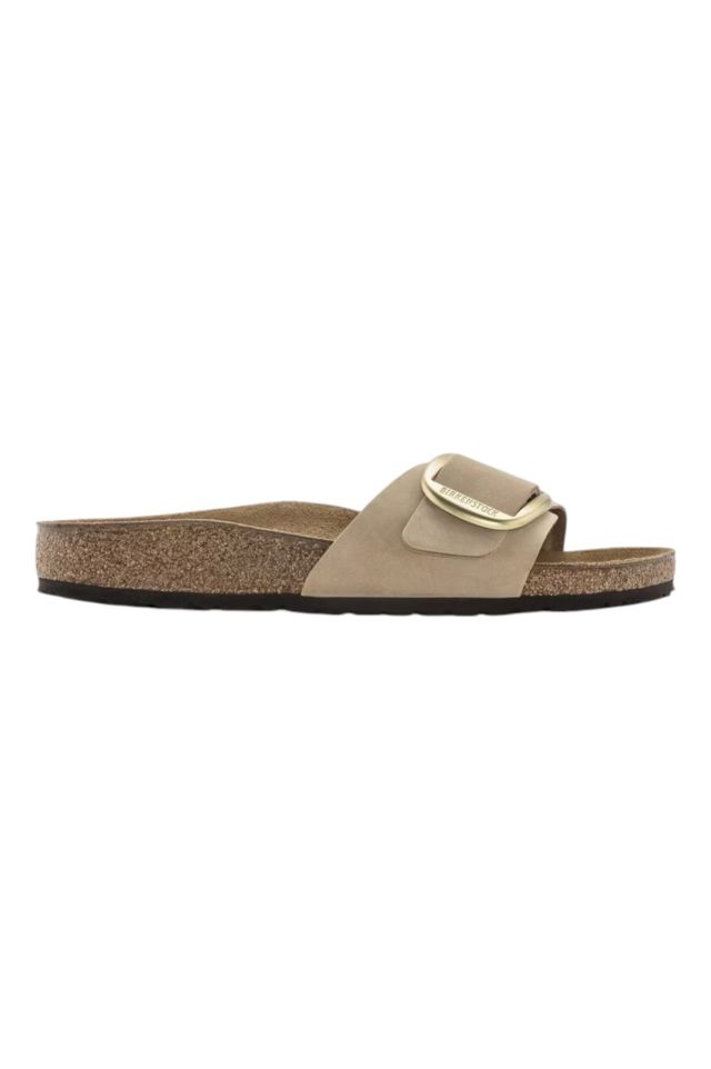 Birkenstock Madrid Big Buckle sandcastle, Nubuck Leather