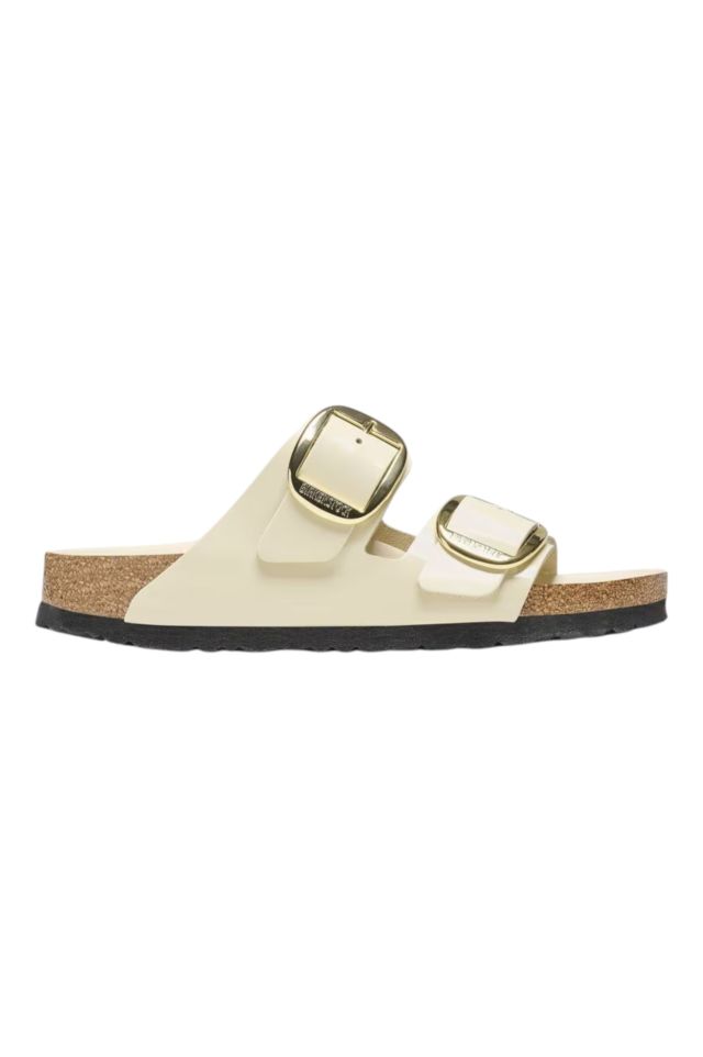 Birkenstock Arizona Big Buckle shine ecru, Natural Leather